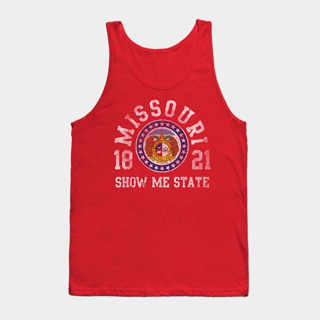 Retro Missouri Show Me State 1821 Tank Top by E